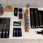 Formations aux diapasons thérapeutiques - photo des diapasons utilisés lors les formations