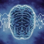 tarifs soins - image d'ondes cérébrales autour d'un cerveau humain
