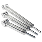 tarifs soins - photo des 3 types de diapasons pythagoriciens utilisés pour le soulagement des douleurs