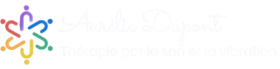 Logo et titre du site de la thérapie par le son et la vibration sur fond transparent